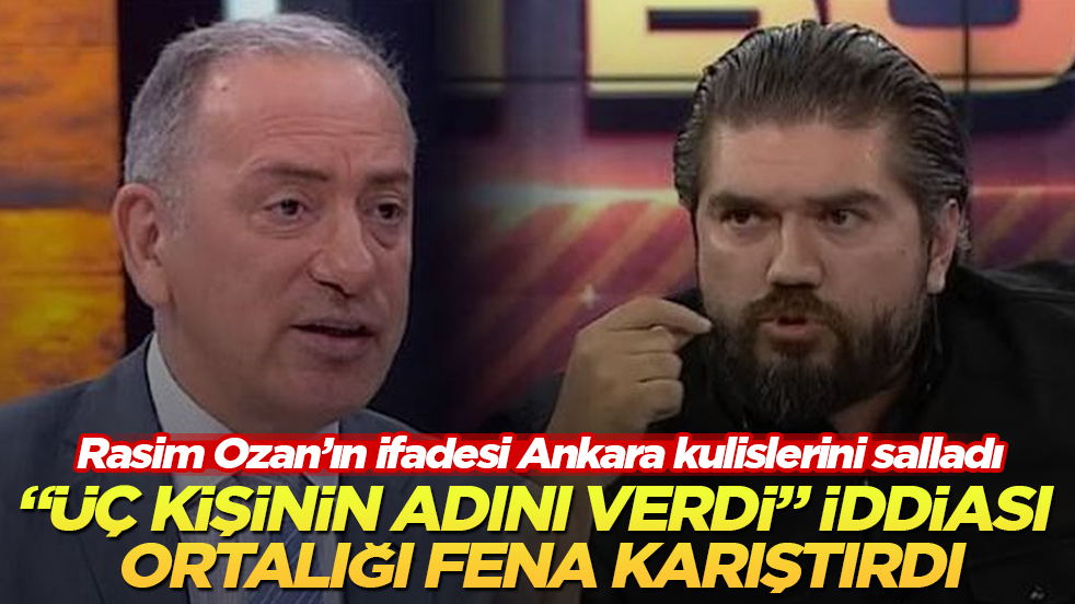 Rasim Ozan Kütahyalı’nın ifadesi Ankara kulislerini salladı! “Üç kişinin adını verdi” iddiası ortalığı fena karıştırdı