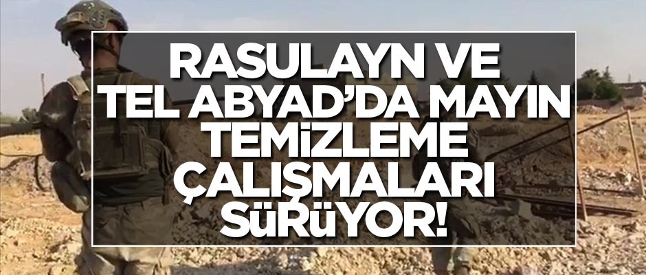 Rasulayn ve Tel Abyad'da mayın temizleme çalışmaları sürüyor