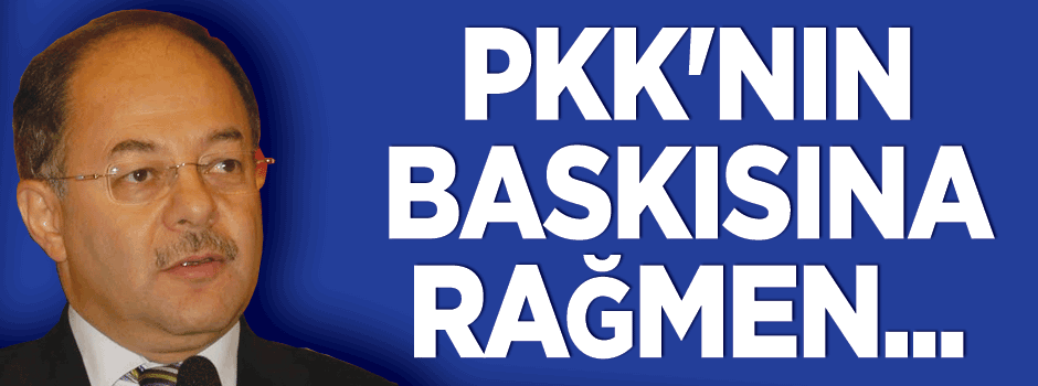 Recep Akdağ: PKK'nın baskısına rağmen...