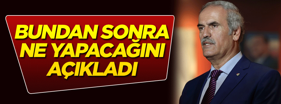 Recep Altepe bundan sonra ne yapacağını açıkladı