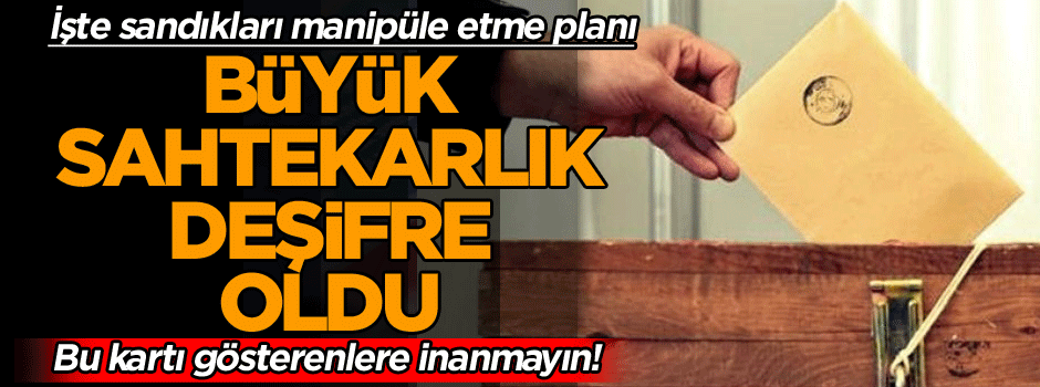 Referanduma saatler kala büyük sahtekarlık deşifre oldu… İşte sandıkları manipüle etme planı