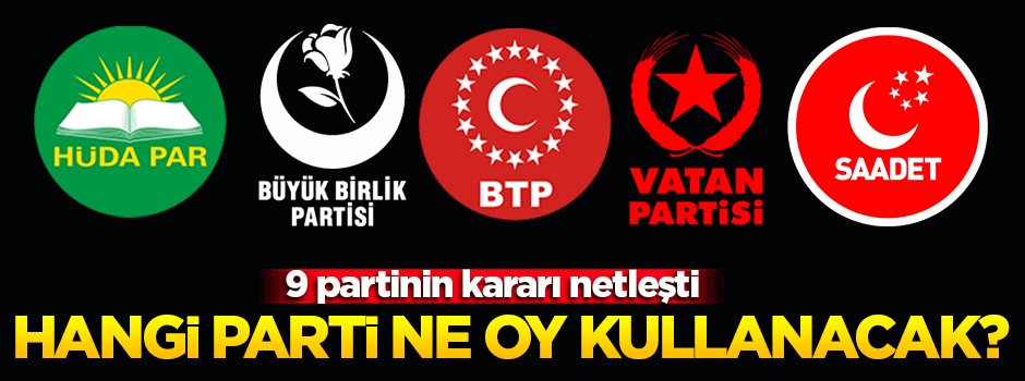 Referandumda hangi parti ne oy kullanacak