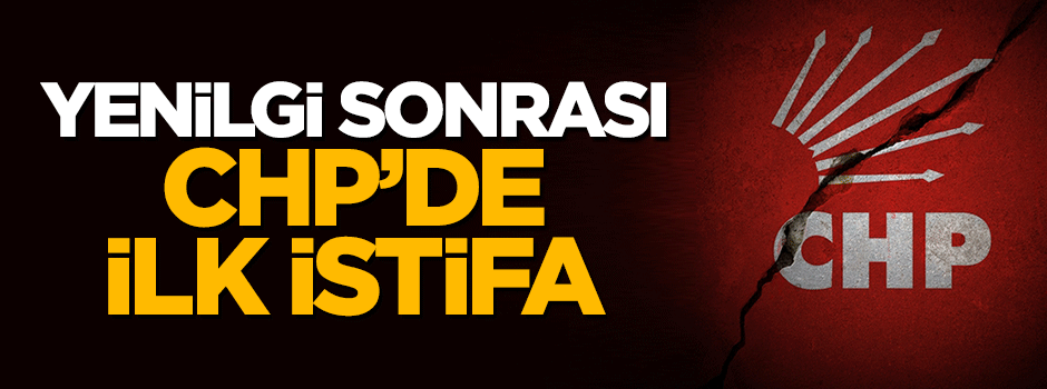 Referandumdaki yenilgi sonrası CHP'de ilk istifa