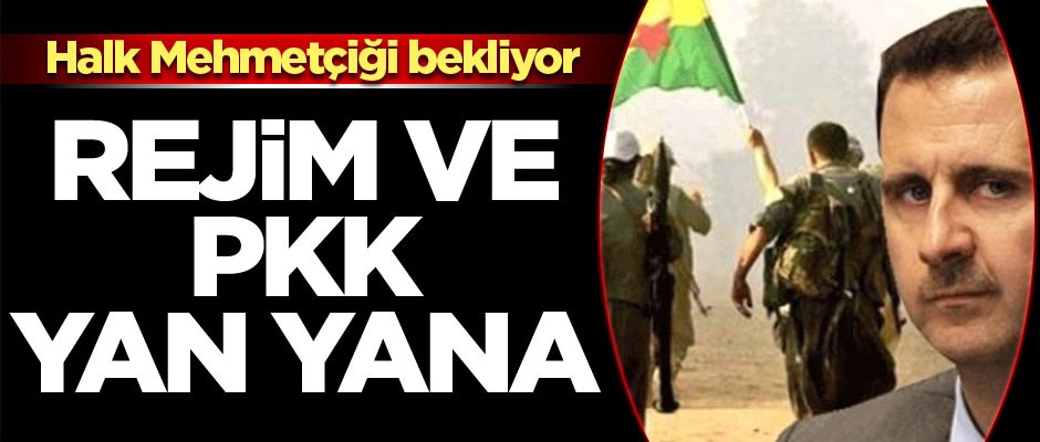Rejim ve PKK yan yana! Halk Mehmetçiği bekliyor