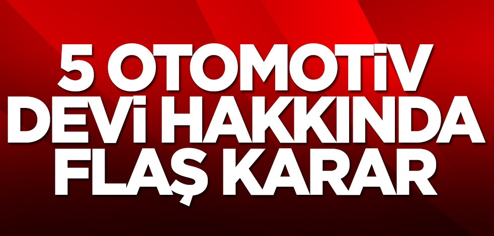 Rekabet kurulu Audi, Porsche, Volkswagen, Mercedes-Benz ve BMW için harekete geçti