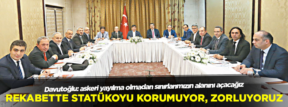 Rekabette statükoyu korumuyor, zorluyoruz