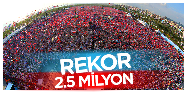 Rekor: 2.5 milyon