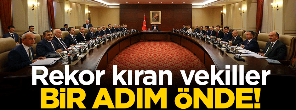 Rekor kıran vekiller bir adım önde