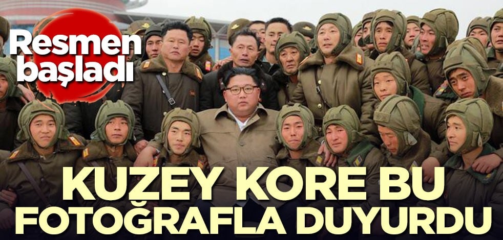 Resmen başladı! Kuzey Kore dünyaya bu fotoğrafla duyurdu