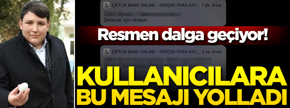 Resmen dalga geçiyor! Kullanıcılara bu mesajı yolladı