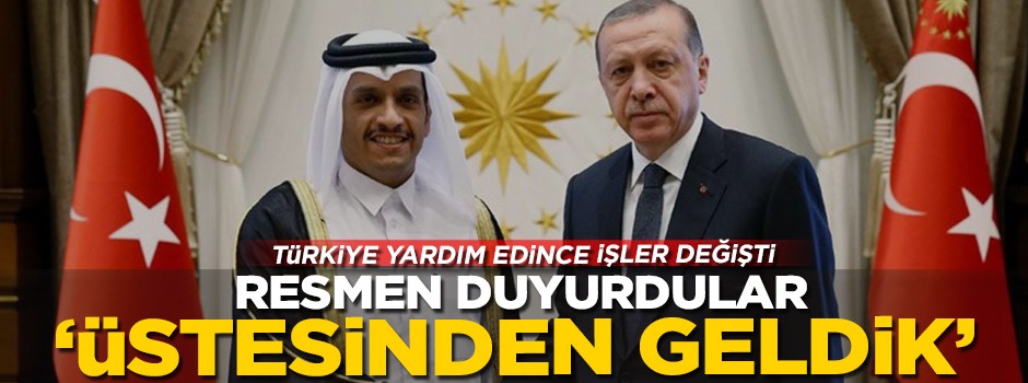 Resmen duyurdular! Türkiye'nin yardımlarıyla ablukanın üstesinden geldiler