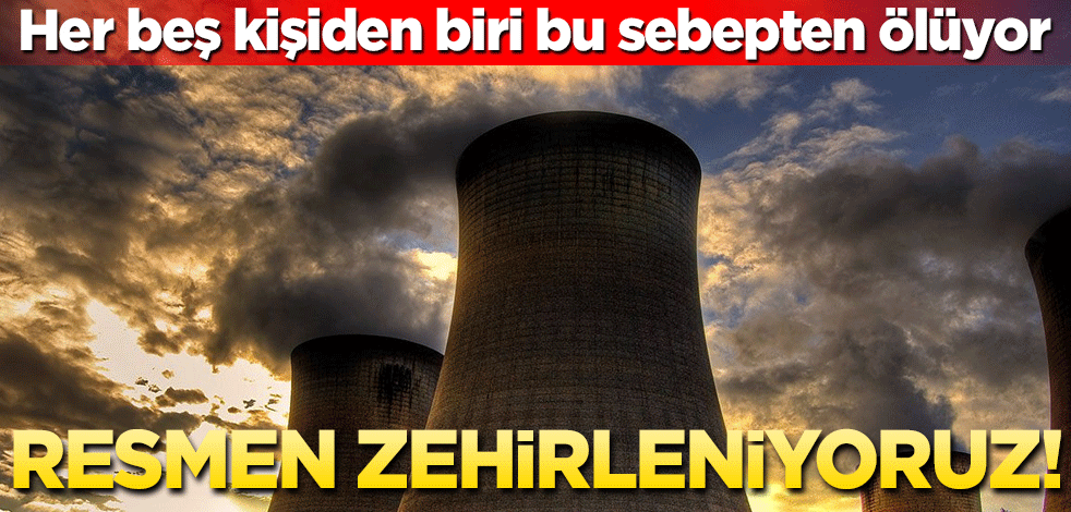 Resmen zehirleniyoruz! Her 5 kişiden biri bu sebepten ölüyor