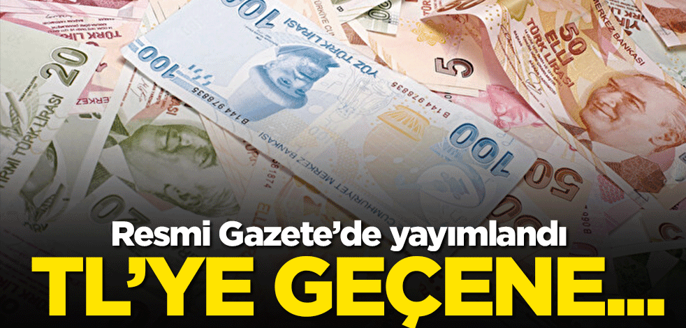 Resmi Gazete'de yayımlandı! TL'ye geçene vergi istisnası