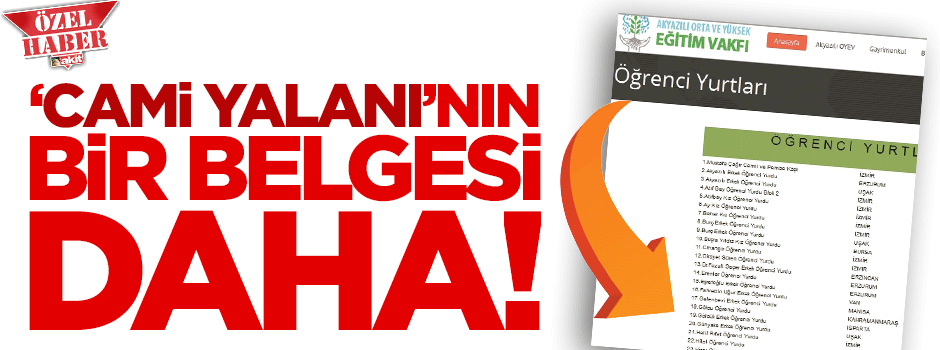 Resmi sitesinde ‘yurt’ yazıyor