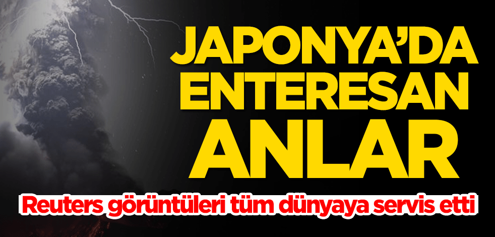Reuters görüntüleri tüm dünyaya servis etti! Japonya’da enteresan olay