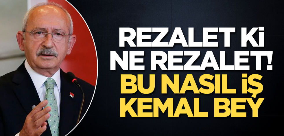 Rezalet ki ne rezalet! Bu nasıl iş Kemal Bey