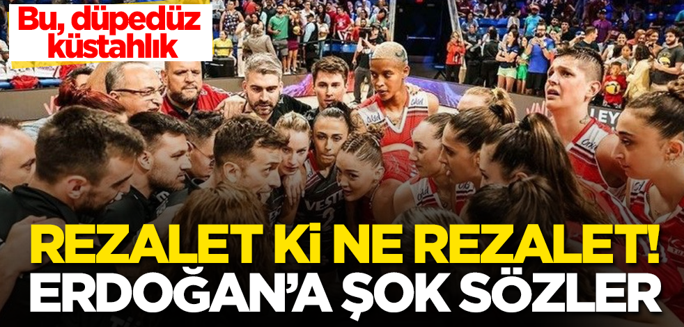 Rezalet ki ne rezalet! Bu spor falan değil, düpedüz küstahlık! Erdoğan’a şok sözler