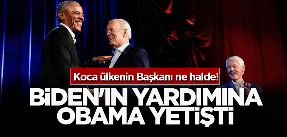 Rezalete bak! Koca ülkenin Başkanı ne halde! Biden'ın yardımına Obama yetişti
