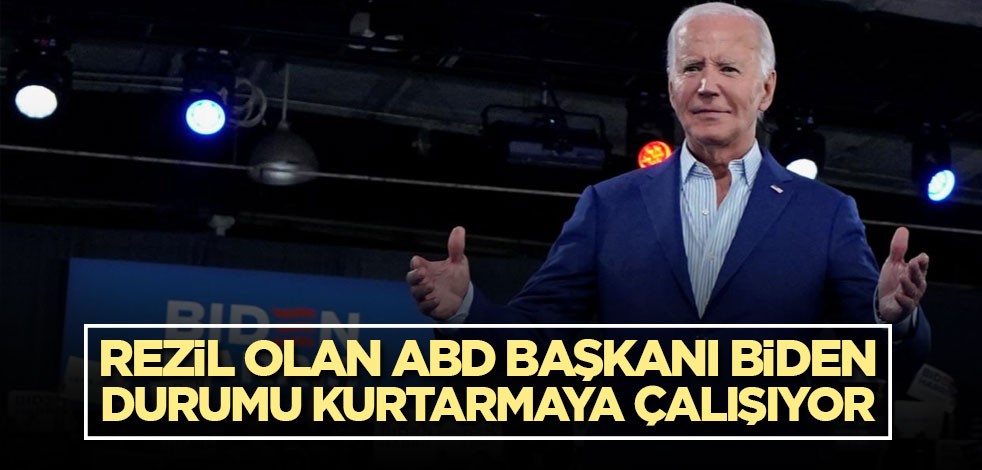 Rezil olan ABD Başkanı Biden durumu kurtarmaya çalışıyor