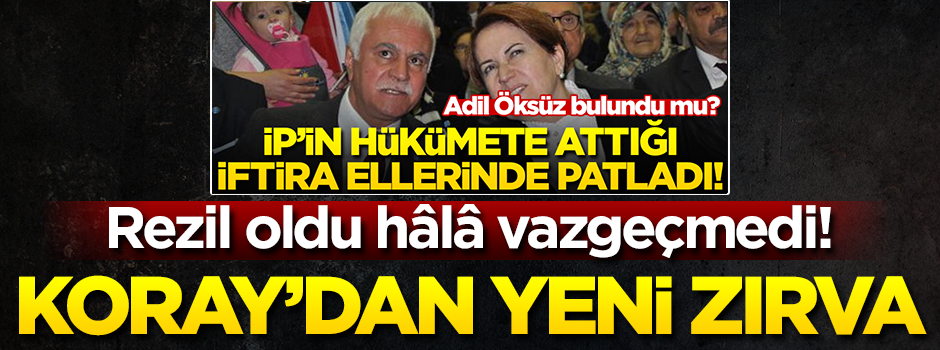 Rezil oldu hâlâ vazgeçmedi... İyi Partili Koray Aydın'dan yeni zırva!
