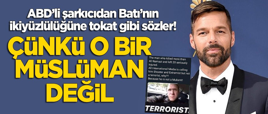 Ricky Martin'den Haçlı ikiyüzlülüğüne tokat gibi sözler: Çünkü o bir 'Müslüman' değil