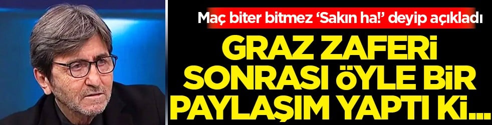 Rıdvan Dilmen maç biter bitmez 'Sakın ha!' deyip O iki yıldızın adını verdi...