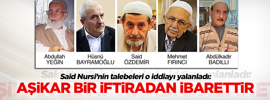 'Risale-i Nurların devlet tekeline alındığı iddiası iftiradır'