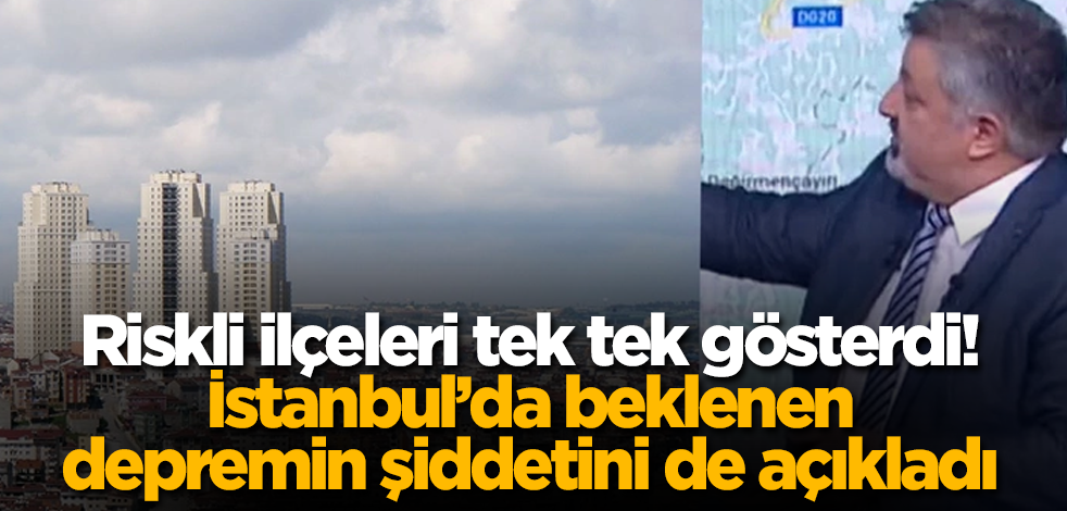 Riskli ilçeleri tek tek gösterdi! Ünlü profesör, İstanbul’da beklenen depremin şiddetini de açıkladı