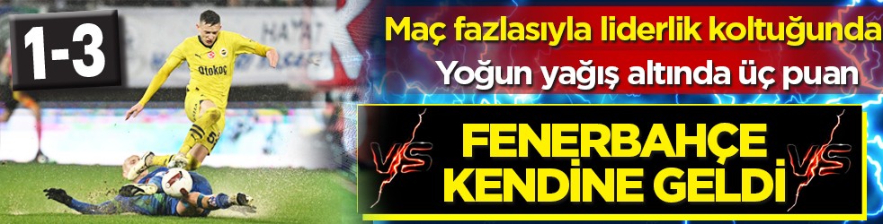 Rize'de kazanan Fenerbahçe! İkinci yarı işi bitirdi: İsmail Kartal'ın kararları çok konuşulacak...