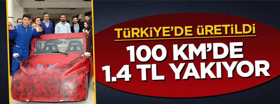 Türkiye'de üretildi, 100 km'de sadece 1.4 TL yakıyor