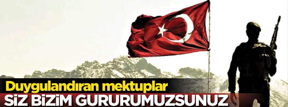 Rizeli öğrencilerden sınırdaki Mehmetçik’e mektup: Gururumuzsunuz