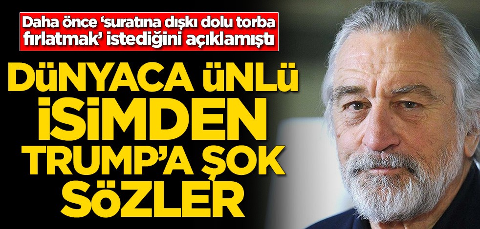 Robert De Niro’dan Trump’a olay gönderme