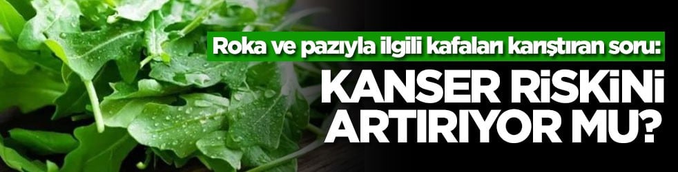 Roka ve pazıyla ilgili kafaları karıştıran soru: Kanser riskini artırıyor mu?