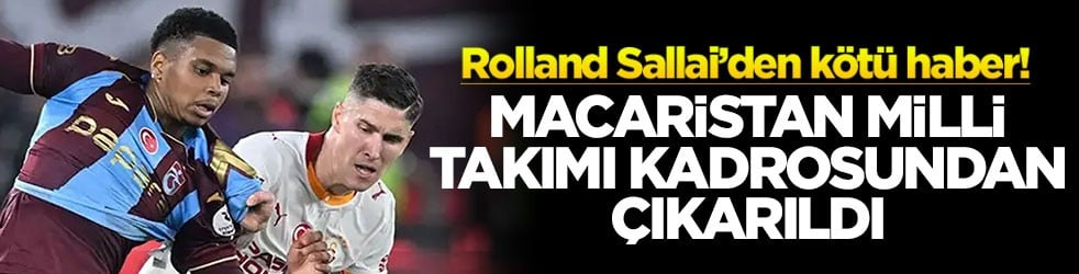 Rolland Sallai’den kötü haber! Macaristan milli takımı kadrosundan çıkarıldı