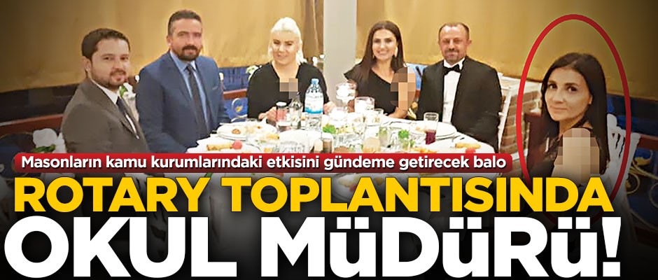 Rotary toplantısında okul müdürü!