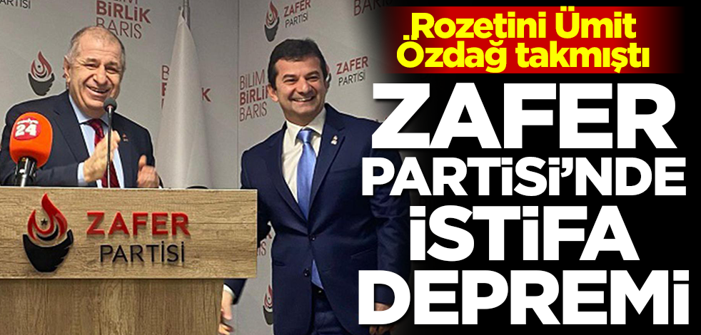 Rozetini Ümit Özdağ takmıştı! Zafer Partisi'nde istifa depremi