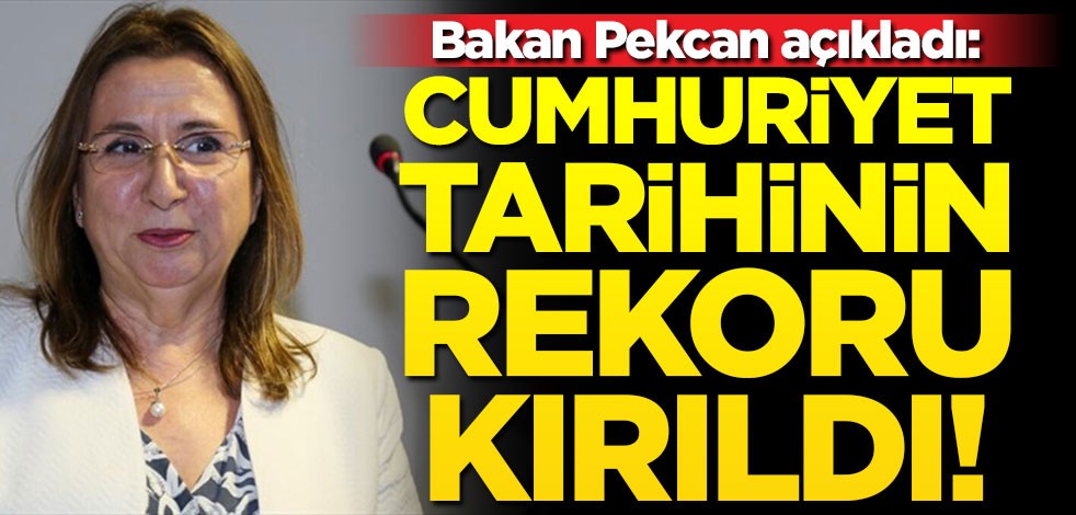 Ruhsar Pekcan açıkladı: Hizmet ihracatı gelirinde rekor kırıldı
