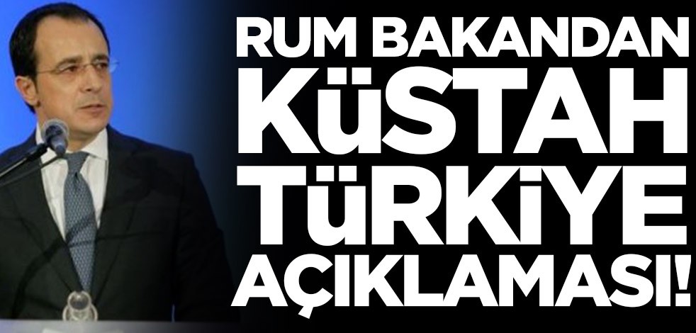 Rum Bakandan küstah Türkiye açıklaması!