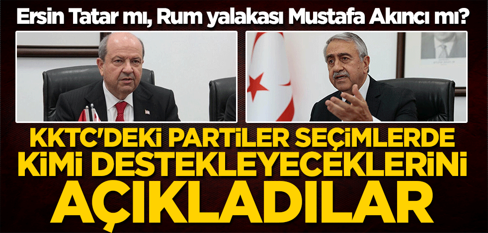 Rum yalakası Mustafa Akıncı'ya şok! Ersin Tatar'ı destekleme kararı aldılar