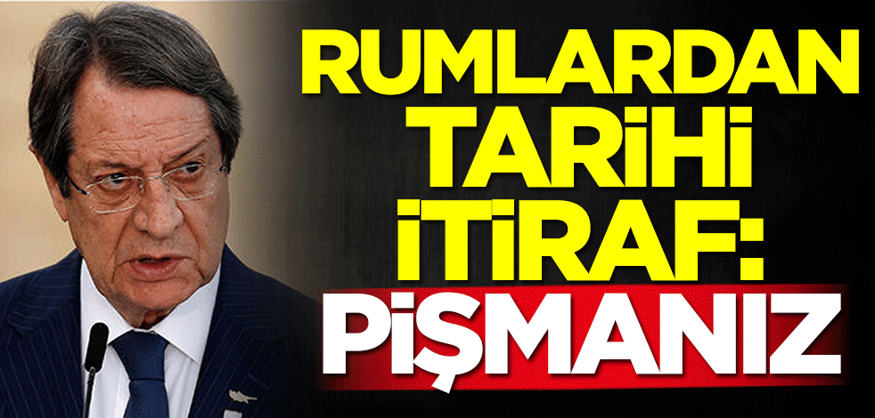 Rumlardan tarihi itiraf: Pişmanız