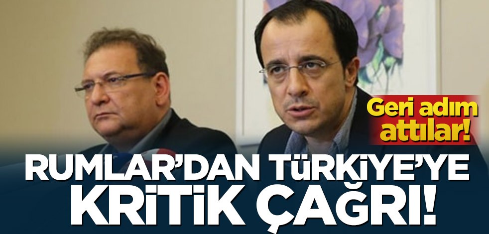 Rumlar'dan Türkiye'ye flaş çağrı