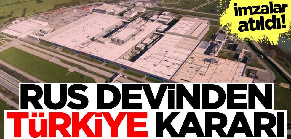 Rus devinden Türkiye kararı! İmzalar atıldı