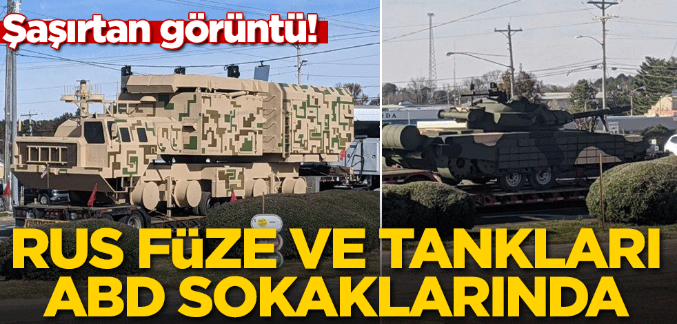 Rus füze ve tankları ABD sokaklarında! Şaşırtan görüntü