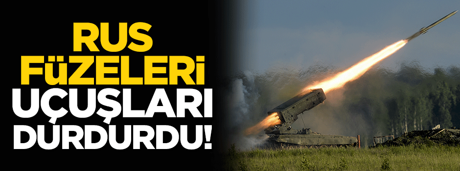 Rus füzeleri uçuşları durdurdu