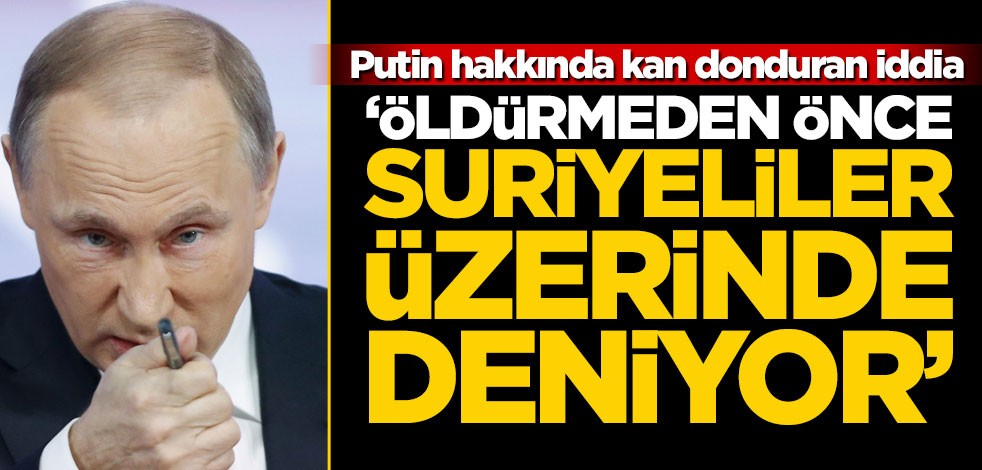 Rus gazeteci Dmitry Prij: Putin zehirlerini Suriyeli tutuklular üzerinde deniyor