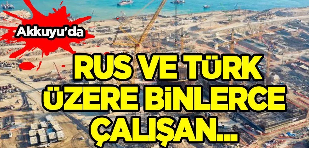 Rus isim ve Türk yetkili olmak üzere binlerce çalışan olacak! Türkiye'ye: Akkuyu'ya nükleer yakıt getiriliyor