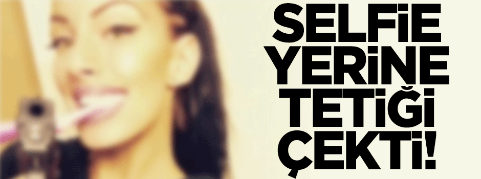 Rus kadın selfie yerine tetiği çekti