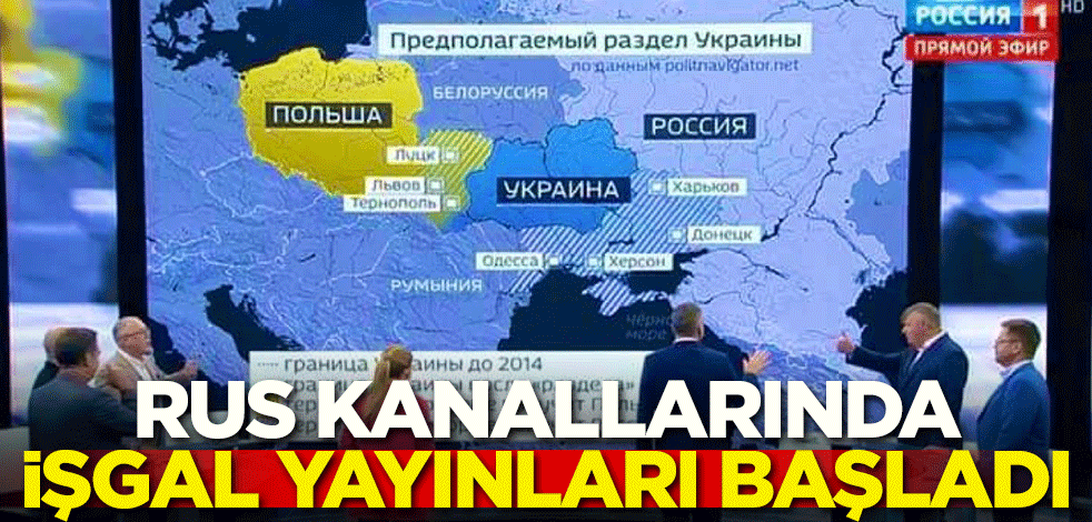 Rus kanalında işgal yayını başladı