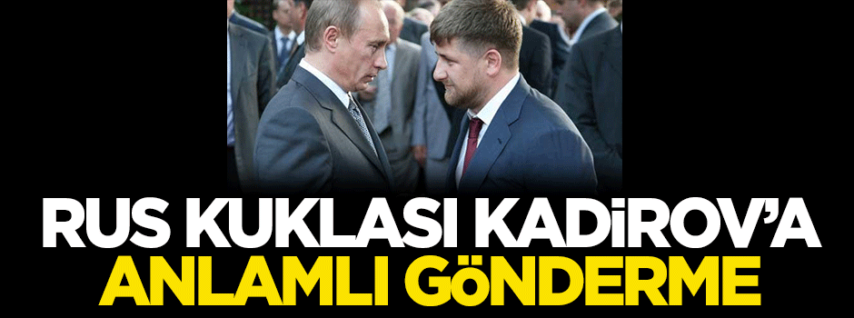 Rus kuklası Kadirov'a anlamlı gönderme