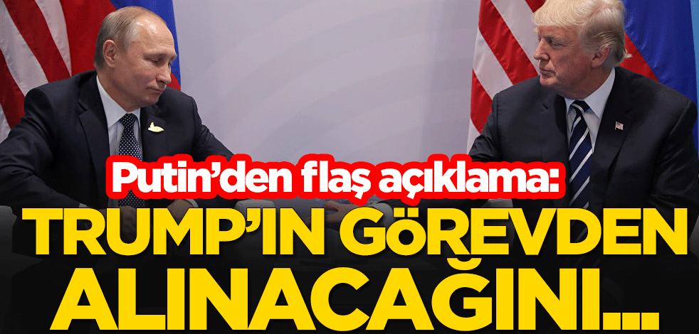 Rus lider Putin'den flaş açıklama: Trump'ın görevden alınacağını sanmıyorum